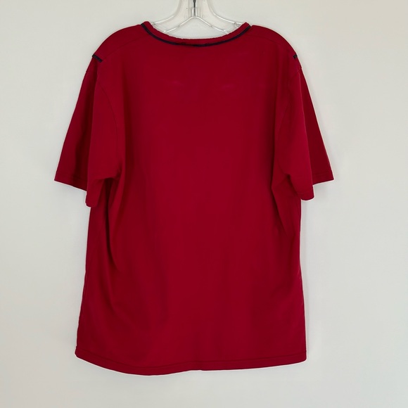 Erdem Collection Men's Short Sleeve Red Shirt Size 3 - Picture 4 of 7